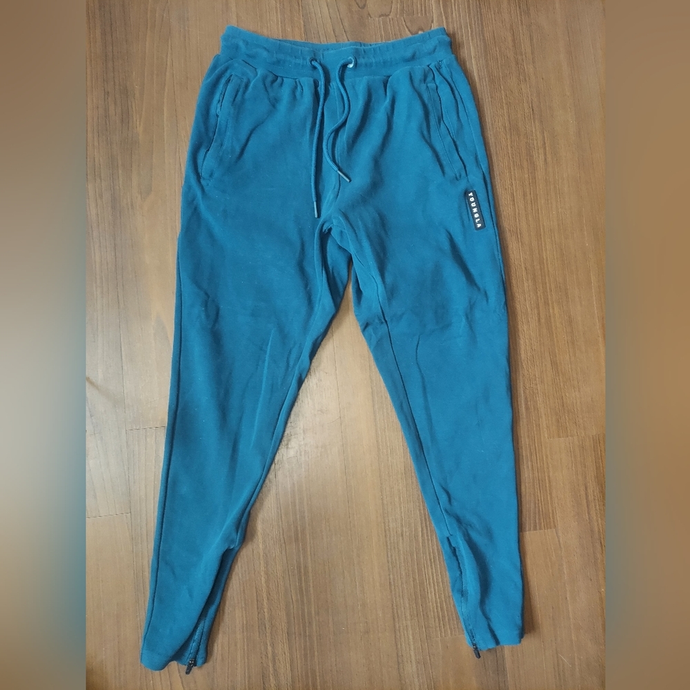 YOUNGLA "208 The Perfect Joggers" Teal Men's Medium